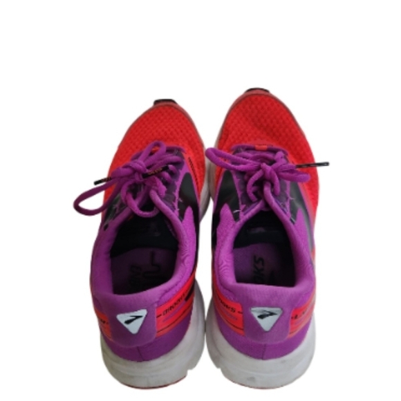 Brooks Launch 4 Neon Pink Purple Running Shoe Size 7.5 - Picture 5 of 10